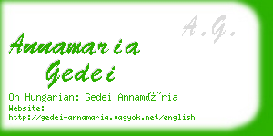 annamaria gedei business card